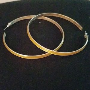 YELLOW hoop earrings